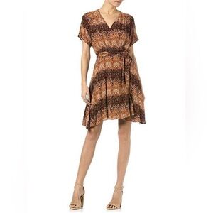 Miss Me Rusty Barn V-neck Wrap Dress